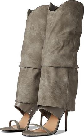 Steve Madden Ravine Womens Boots Grey Distressed : 7.5 M, Leather