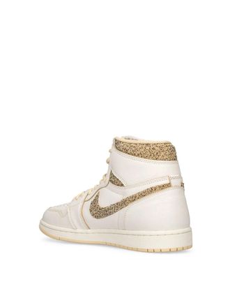 Nike Mens Air Jordan 1 Retro High Og Craft Sneakers White Shoes >