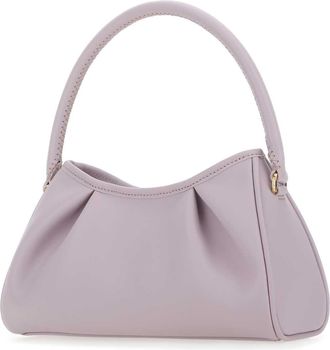 Elleme Womens Dimple Moon Shoulder Bag Purple Bovine Leather