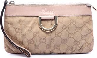 Gucci Pre-owned Gucci GG Canvas Abbey D Ring Wristlet Pouch Ladies XWBET24MXVHELEV8