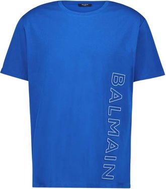 Balmain Hombre, Camisetas, Azul, Talla: S