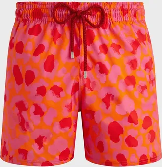 Vilebrequin Men & apos;s New Leopard Swim Shorts