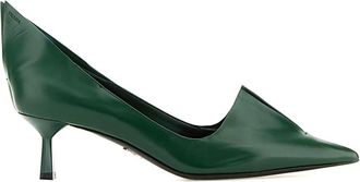 Prada Pumps - Dames - Schoenen - Groen - Maat: 38 EU
