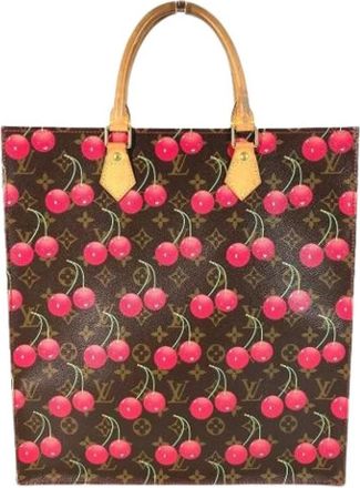 Louis Vuitton Pre-owned Canvas Tote Bag - Dames - Vintage Shopper - Rood - ONE Size - Vintage