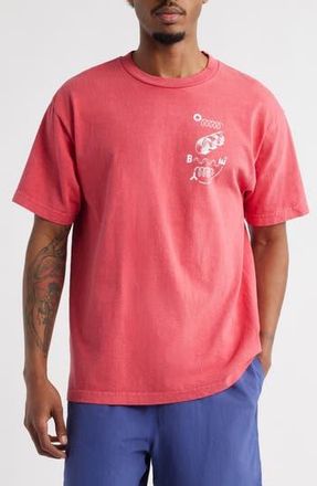 Obey Outside Looking In Cotton Graphic T-Shirt in Pigment Raspberry at Nordstrom Rack, Size X-Large