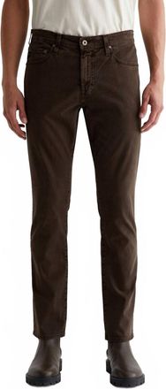AG - Adriano Goldschmied Everett Sueded Slim Straight Jean In Sulfur Deep Woodland