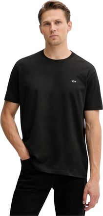 Paul & Shark Katoenen Jersey T-shirt - Heren - T-shirts - Zwart - M - Katoen - Tops