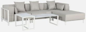 Sweeek Conjunto De Jard&iacute;n Modular De Aluminio, Para 4 Personas