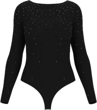 Guess Mujer, Camisetas, Negro, Talla: M