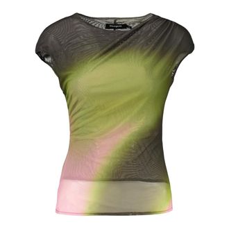 Desigual Cracovia Tank Top - Dames - Tops - Groen - Maat: XS Spandex