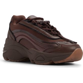 Aldo Kitri Platform Sneaker in Dark Brown at Nordstrom, Size 8.5