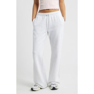 BP. Baggy Flare Leg Sweatpants in Grey Fog Heather at Nordstrom, Size Xx-Small
