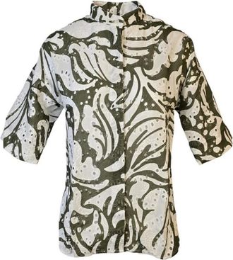 Caliban Mujer, Blusas y Camisas, Verde, Talla: L