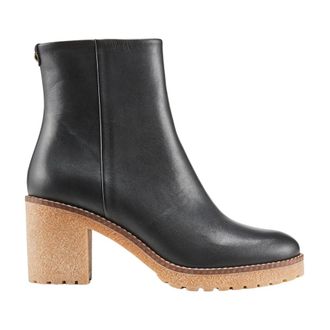 Cosmoparis Schoenen, Dames, Zwart, 37 EU, Leer, Crêpe Sole Enkellaars Pelagia