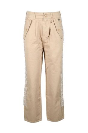 Twin-Set Cotton Trousers - Beige