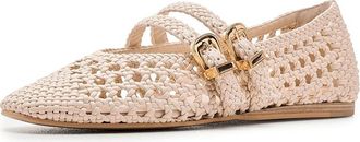 Dolce Vita Baylee Woven Womens Shoes Creme : 10.5 M, Leather/Nylon/Rubber