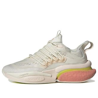 adidas (WMNS) adidas Alphaboost V1 Off White Lucid Lemon IE9730