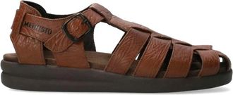 Mephisto Desert Sandal - Heren - Sandalen - Bruin - 41 EU - Leer - Schoenen