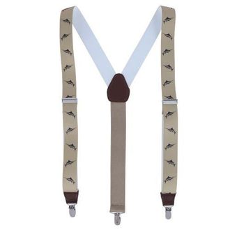 Ascentix Marlin Fish Print Clip End Suspenders in Tan at Nordstrom