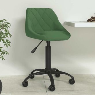 vidaXL Silla De Comedor De Terciopelo Verde Oscuro Vidaxl