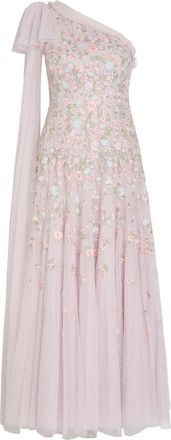 Needle & Thread Sylvia Rose Floral-embroidered Tulle Gown - Light Purple - 16 (UK16 / XL)