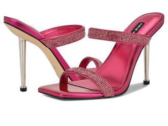 Nine West Yogirl Womens Sandals Dark Pink Shimmer : 9.5 M, Suede