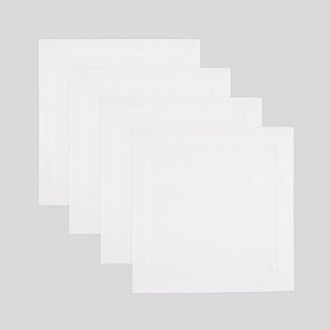 Solino Home Linen Square Placemats - Fete in White at Nordstrom, Size Small