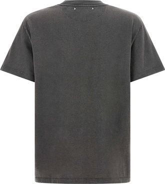 Golden Goose Cabochon Crystal Crewneck T-shirt - Charcoal