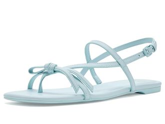 Kate Spade New York Loop Flat Sandals Womens Sandals Crisp Sky : 7.5 M, Leather