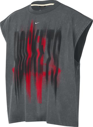 Nike Mens Houston Rockets Standard Issue Basketball Sleeveless Top in Grey | IQ1733-068