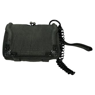 Alexander McQueen Alexander McQueen Chain Flap Schoudertas in Grijs Leer