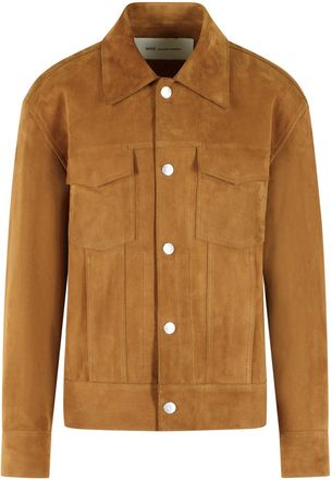 Ami Trucker Brown Suede Jacket