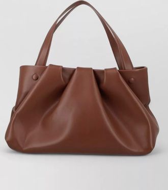 Themoir&egrave; shoulder bag pleated design double handles