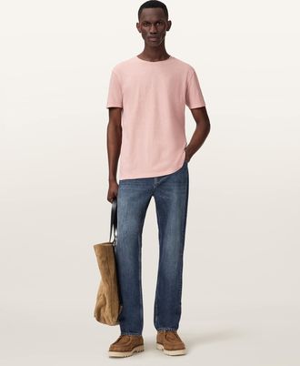 AllSaints Figure Crew Neck Raw Edge T-Shirt