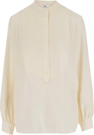 Chloé Camicia con colletto alla coreana - Toni neutri