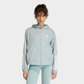 adidas Outdoorjacke ADIDAS PERFORMANCE HYG WINDY, Damen, Gr. XXL, wonder sage, Obermaterial: 100% Polyester, Jacken Outdoorjacke