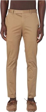 Pantaloni Torino Slim-fit Trousers, male, Yellow, XL, Stylish Cotton Gabardine Trousers