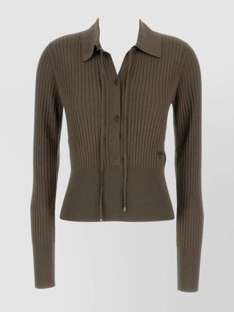 Fendi tailored wool polo sweater