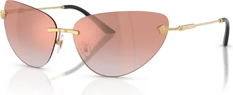 Versace Pink Gradient Mirror Cat Eye Ladies Sunglasses VE2281 10026F 64