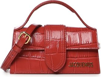 Jacquemus El Bambino - Dames - Handtassen - Rood - ONE Size - Katoen - Tassen