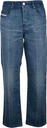 Diesel 2020 D-Viker Straight Jeans - Heren - Regular Fit Jeans - Blauw - W34 - Katoen - Jeans