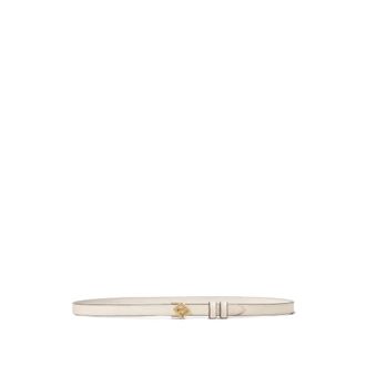 Fendi Belts, female, White, Size: 75 CM Small Belt Camelia Oro Soft