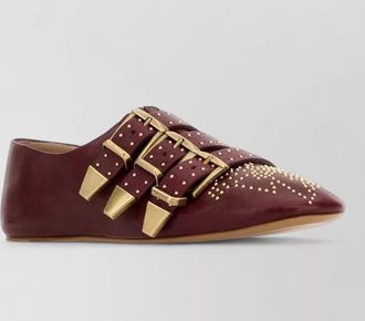 Chlo&eacute; leather ballerina shoes