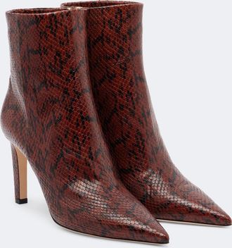 Jimmy Choo London Stivaletti Frankie in pelle effetto serpente