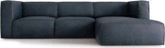 CXL by Christian Lacroix 5-Sitzer Designer Leder-Ecksofa Muse - Dunkelblau