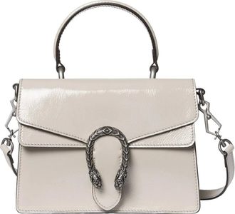 Gucci Tassen, Dames, Wit, ONE Size, Leer, Dionysus Schoudertas Klein