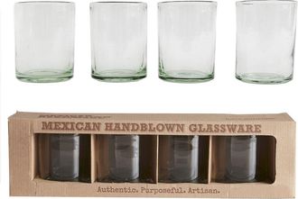 Verve Culture Handblown Glasses DOF - Set of 4 in Clear at Nordstrom