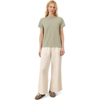 Pact Luxe Essential Crewneck Tee Made With Organic Cotton in Seagrass at Nordstrom, Size Medium