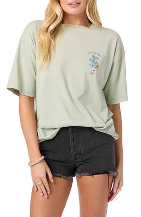 O'Neill Petal Oversize Cotton Graphic T-Shirt in Desert Sage at Nordstrom, Size Small