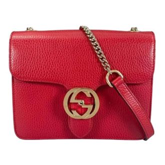 Gucci Pre-owned Cross Body Bags, female, Red, Size: ONE SIZE Pre-owned Vintage Shoulder Bag